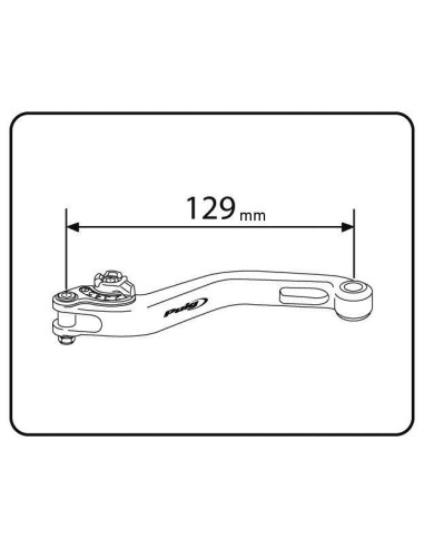 Levier de frein PUIG court 3.0