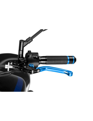 Levier d'embrayage PUIG rabattable 3.0 bleu
