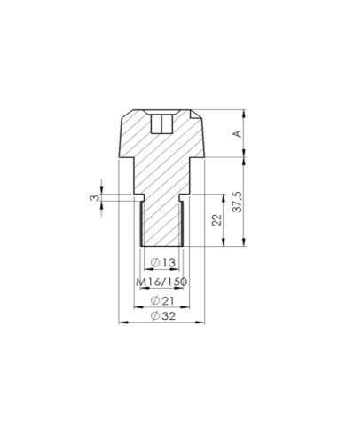 Embout de guidon long pour Yamaha