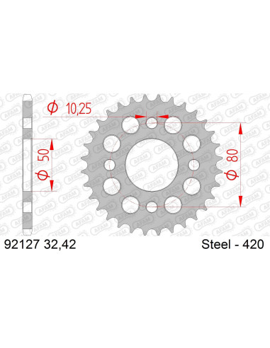 Kit chaine DID  ACIER SKYTEAM SKYMAX 125 2010 à 2012 couronne
