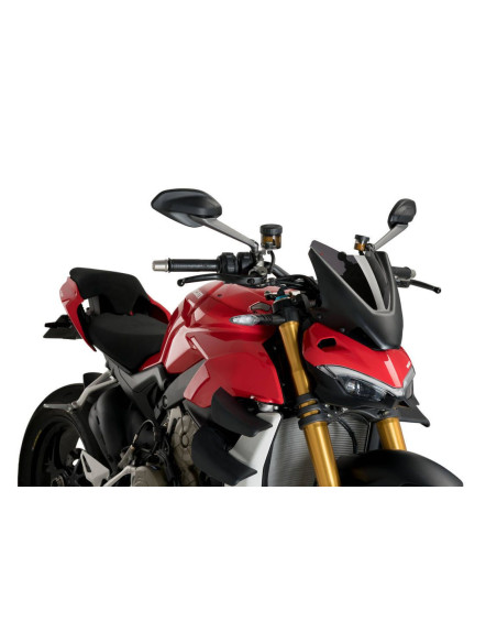 Saute vent Naked new generation sport DUCATI Streetfighter V4 fumé foncé