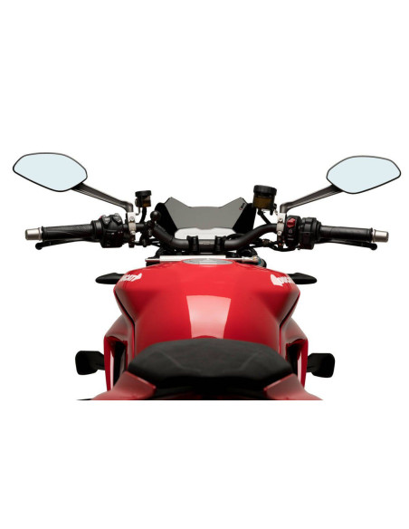 Saute vent Naked new generation sport DUCATI Streetfighter V4 vue du pilote