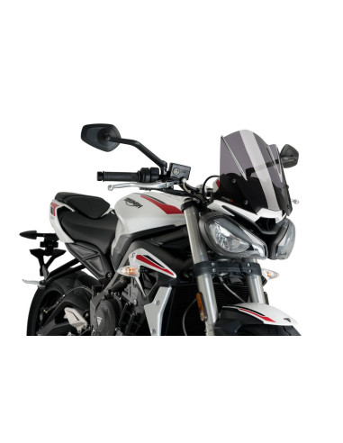 Saute vent Naked new generation sport Triumph street trples S fumé foncé
