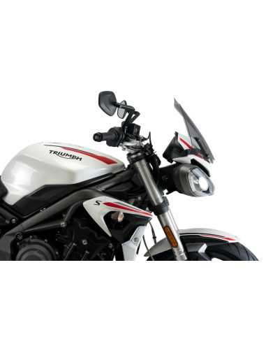 Saute vent Naked new generation sport Triumph street trples S vue de profile