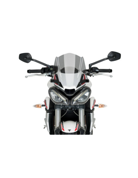 Saute vent Naked new generation sport Triumph street trples S vue de face