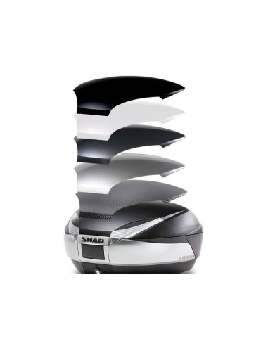 TOP CASE SHAD SH48 pour moto couleur New Titanium
