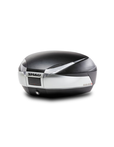 TOP CASE SHAD SH48 pour moto couleur New Titanium