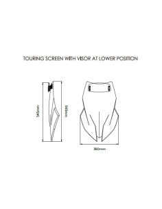 Bulle Touring avec visière PUIG pour BMW S1000 XR 2