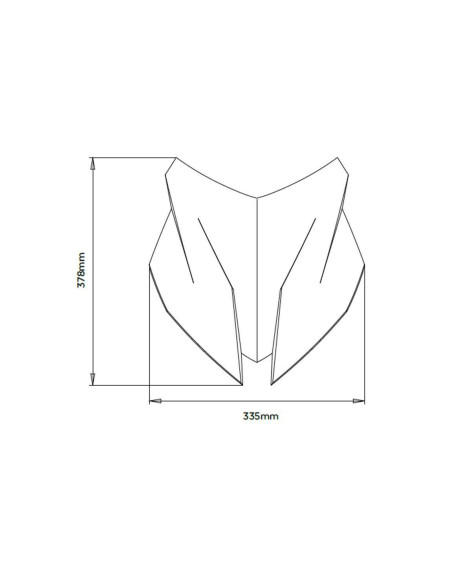 Bulle Sport PUIG pour BMW S1000 XR dimensions