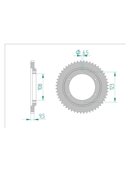 Kit chaine AFAM acier GILERA 50 GP pas 420 2002 à 2003