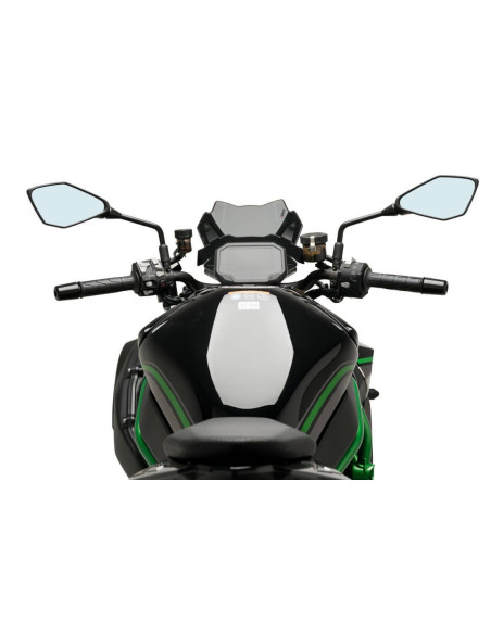 Saute vent Naked new generation sport KAWASAKI Z H2 vue coté pilote
