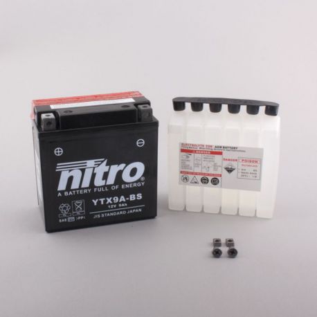 Batterie de moto NITRO YTX9A-BS