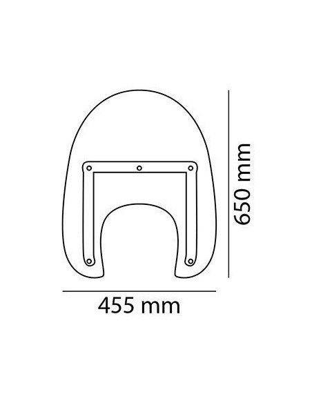 Pare brise PUIG América I universel dimensions