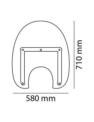 Pare brise PUIG América 3 universel dimensions