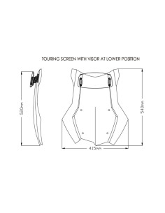 Bulle Touring avec visière PUIG pour BMW F850 GS Adventure 2