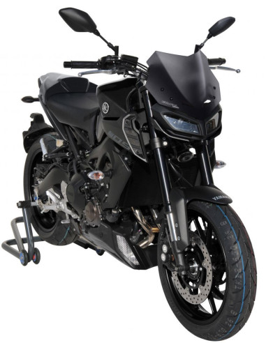 BULLE ERMAX Sport  Yamaha MT09/FZ 9 2017 noir satin