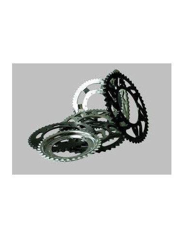 Kit chaine France Equipement pour Yamaha T Max 530 2017 2019 couronne