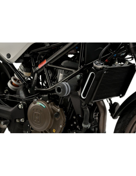 Protection moteur PUIG VINTAGE Husqvarna Vitpilen 401 2021 avec anneau gris