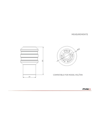 Protection moteur PUIG VINTAGE Husqvarna Vitpilen 401 2021 dimensions