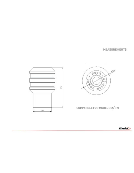 Protection moteur PUIG VINTAGE Husqvarna Vitpilen 401 2021 dimensions