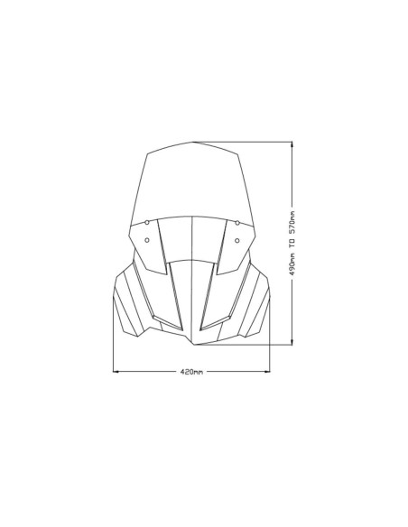 Bulle réglable PUIG pour BMW F750 GS dimensions