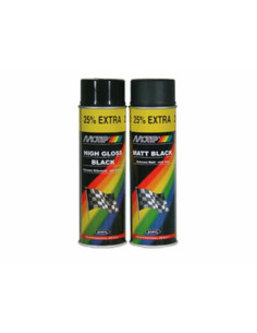Peinture MOTIP Noir brillant - Spray 500 ml