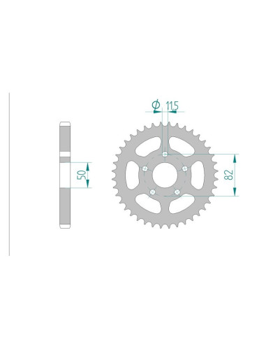 Kit chaine AFAM acier HARLEY DAVIDSON 1340 pas 530 0 à 0