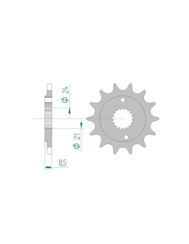 Kit chaine AFAM acier HONDA TRX 400 EX pas 520 2000 à 2004