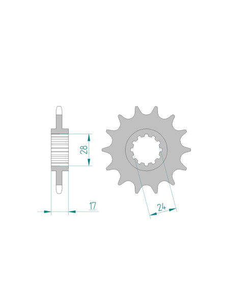 Kit chaine AFAM acier HONDA CBR 600 F V,W RACING pas 520 1997 à 1998