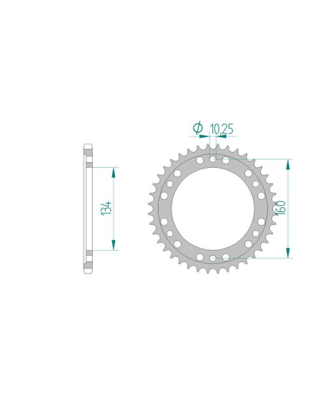 Kit chaine AFAM acier HONDA CBR 600 FS 1,2 RACING pas 520 2001 à 2002