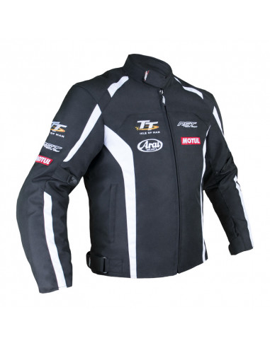 Veste RST IOM TT TEAM CE doublure amovible textile - blanc taille XL