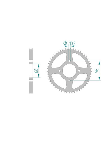 Kit chaine AFAM acier HONDA MTX 125 RW D,E,F,G JD05/JD07 pas 428 1983 à 1986