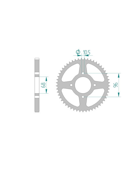 Kit chaine AFAM acier HONDA MTX 125 RW D,E,F,G JD05/JD07 pas 428 1983 à 1986
