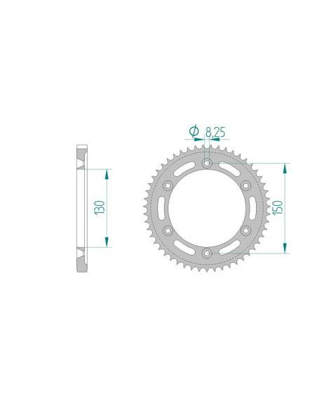 Kit chaine AFAM acier HONDA XLR 125 R V,W,X,Y,1 JD09/JD16A pas 428 1997 à 2001