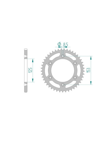Kit chaine AFAM acier HONDA XR 250 R T,V,W,X,Y,1,2,3,4,5 ME08 pas 520 1996 à 2005