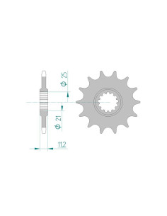 Pignon AFAM pour moto au pas de 520