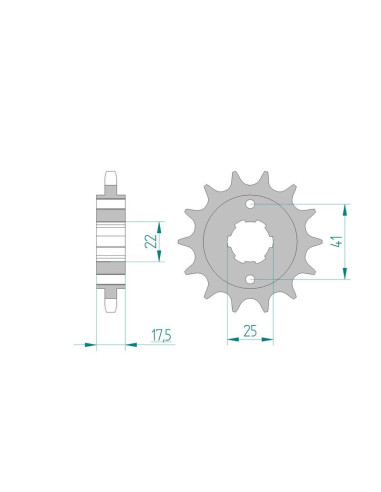 Kit chaine AFAM acier HONDA XBR 500 F G,H pas 525 1985 à 1986