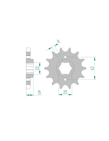Kit chaine AFAM acier HONDA CBX 550 F D PC04 pas 530 1983 à 1983