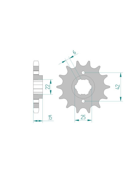 Kit chaine AFAM acier HONDA CBX 550 F D PC04 pas 530 1983 à 1983