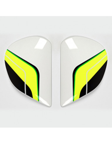 Plaques pivot ARAI Super AdSis J (LRS) Flow Green pour casques  Axces II