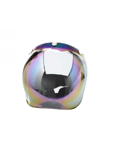 Visière universelle V PARTS Bubble chrome irridium avec flip-up