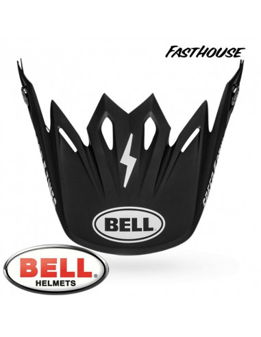 Visière BELL Moto-9 Flex Fasthouse Black/White