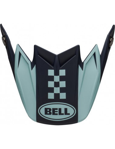 Visière BELL Moto-9 Flex Breakaway Matte Navy/Light Blue