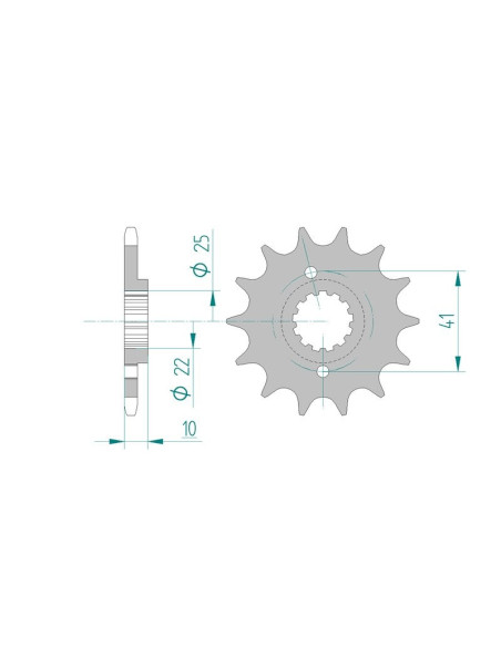 Kit chaine AFAM acier HONDA NX 650 K,L RD02 pas 520 1989 à 1990