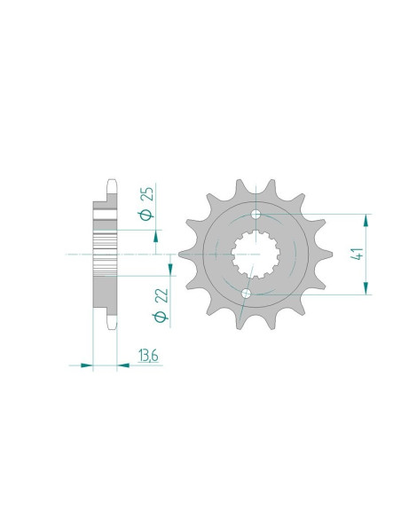 Kit chaine AFAM acier HONDA XR 650 R Y,1,2,3,4,5,6,7 pas 520 2000 à 2007