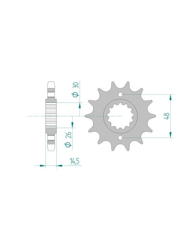 Kit chaine AFAM acier HONDA VFR 800 X B,C,D CROSSRUNNER pas 530 2011 à 2013