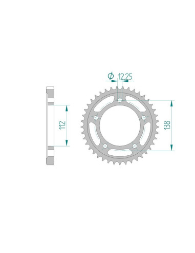 Kit chaine AFAM acier HONDA CBR 900 RR N,P,R,S SC28/SC29 pas 530 1992 à 1995
