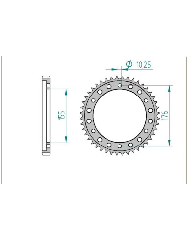 Kit chaine AFAM acier HONDA CB 1000 RA 8,9,A,B,C,D pas 530 2008 à 2013