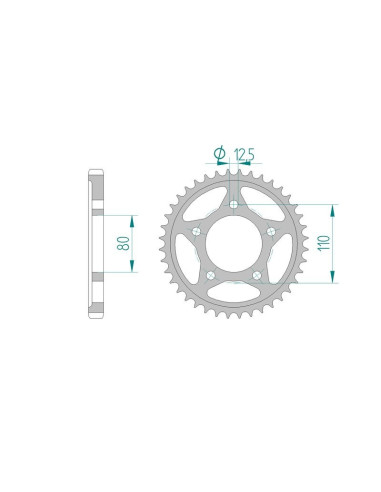 Kit chaine AFAM acier HONDA CBR 1000 F T,V,W,X,Y pas 530 1996 à 2000