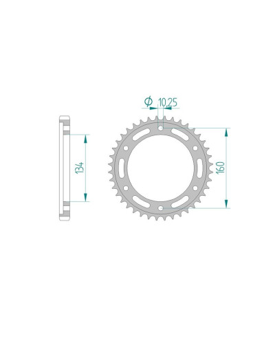 Kit chaine AFAM acier HONDA CBR 1000 RA A,B,C,D FIREBLADE ABS pas 530 2010 à 2013
